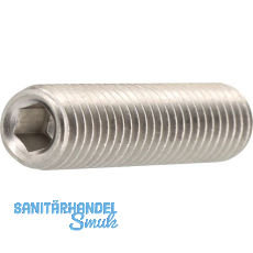 ISO4029/DIN916 21H M 4x 10 Edelstahl A4 Gewindestift mit Ringschneide und ISK