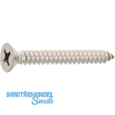 DIN7982C 4.2x 45 Phillips-KS Edelstahl A4 Senkkopf-Blechschraube ~ISO 7050 DIN7982C 4.2x 45 Phillips-KS Edelstahl A4 Senkkopf-Blechschraube ~ISO 7050