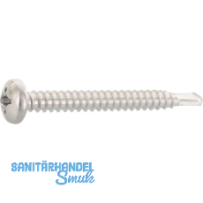 DIN7504N 4.8x 50 Phillips-KS Edelstahl A2 Linsen-Bohrschraube ~ISO15481