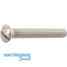 DIN964A M 6x 80 Edelstahl A4 Linsenschraube mit Schlitz