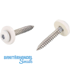 Kopflackierte Fensterbankschraube 3.9x25 Torx 15 Edelstahl A2 / RAL9016