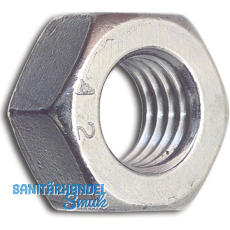 DIN934 M24 Edelstahl A2-70 Sechskantmutter, gleitmobeschichtet transparent