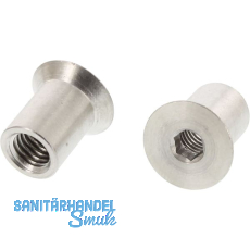 H�lsenmutter Senkkopf M 4x 12 Edelstahl 1.4305 mit Innensechskant