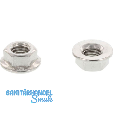 DIN6923 M 6 Edelstahl A2 Sechskantmutter mit Flansch