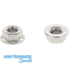 DIN6923 M 8 Edelstahl A2 Sechskantmutter mit Flansch