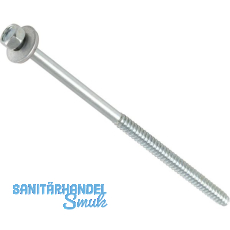 Fassadenbauschraube stumpf 6.3x115 verzinkt mit Neoprendichtscheibe ø 16 mm Fassadenbauschraube stumpf 6.3x115 verzinkt mit Neoprendichtscheibe ø 16 mm