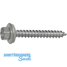 Fassadenbauschraube spitz 6.5x 32 verzinkt mit Neoprendichtscheibe ø 16 mm Fassadenbauschraube spitz 6.5x 32 verzinkt mit Neoprendichtscheibe ø 16 mm