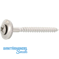 Spenglerschraube 4.5x100 Pozidriv 2 Edelstahl A2 mit Dichtscheibe � 15mm vormont