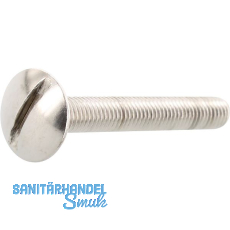 Becherschrauben M 4x 30 Edelstahl A2 mit Schlitz Becherschrauben M 4x 30 Edelstahl A2 mit Schlitz