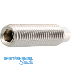 ISO4028 M 4x 25 Edelstahl A2 Gewindestift mit Zapfen Innensechskant (DIN915) ISO4028 M 4x 25 Edelstahl A2 Gewindestift mit Zapfen Innensechskant (DIN915)