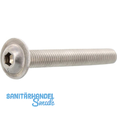 ISO7380-2 M 3x 30 Edelstahl A2-070 Linsenschraube mit Flansch und ISK ISO7380-2 M 3x 30 Edelstahl A2-070 Linsenschraube mit Flansch und ISK