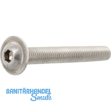 ISO7380-2 M 8x 16 Edelstahl A2-070 Linsenschraube mit Flansch und ISK