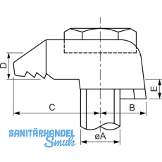 BEAM CLAMP BA2G12 Stahltr�gerklemme M12 Sphaeroguss feuerverzinkt mit Zulassung
