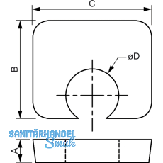 BEAM CLAMP Distanzstück BH1Z08 M 8 H=2.0mm Stahl verzinkt BEAM CLAMP Distanzstück BH1Z08 M 8 H=2.0mm Stahl verzinkt