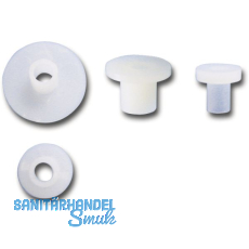 Isolierh�lse M 8x 5 Polyamid natur f�r Beschl�gemontage auf Glas