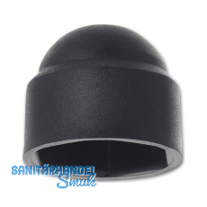 ~DIN1587 Kunststoffabdeckkappe Sechskant M 6 / SW10 Polyethylen schwarz