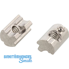 Nutenstein M 8 mit Federkugel - Aluminium