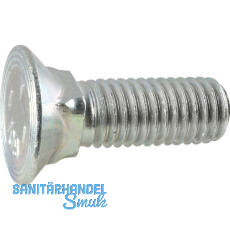 Pflugschrauben mit Vierkantansatz DIN608 10.9 M10x35 - Stahl Fe Zn15/Cn/T0
