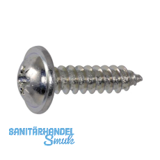 DIN968C 4.2x9.5 Phillips Kreuzschlitz verzinkt Blechschraube mit Bund DIN968C 4.2x9.5 Phillips Kreuzschlitz verzinkt Blechschraube mit Bund