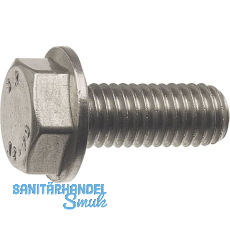 DIN6921 8.8 M 8x 20 verzinkt-blau Sechskantschraube mit Flansch (EN1665)