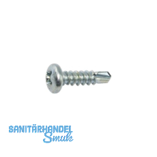 SFS-SN2/ 8 Fensterbohrschraube Halbrundkopf 3.5x13 PH 2 verzinkt-blau