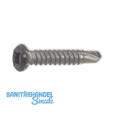 SFS-SR2 Armierungsschraube 4.2x19 PH 2 verzinkt Kopf nach RAL9011 schwarz besch.