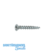 SOLIDO Fensterbauschraube 4.0x 25 PH2 Stahl verzinkt blau