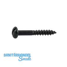 Zier-Holzschraube � 3 x 20 mm, Flachkopf, Schmiedeeisen verzinkt patiniert