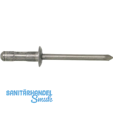 Mehrbereichsniete Flachrundkopf 4.8x24.8 Aluminium mit Edelstahldorn