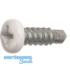 DIN7504N 3.9x 13 Phillips-KS Kopf RAL9010 wei� beschichtet ~ISO15481