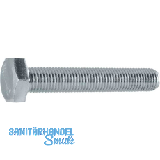 DIN961 8.8 M10x1.25x 35 verzinkt 6kt-Feingewindeschrauben ohne Schaft