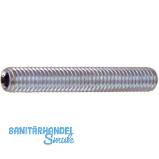 ISO4026 45H M10x 45 verzinkt Gewindestift mit Kegelkuppe Innensechskt (DIN913)