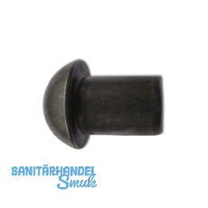 Hammerkopfniete / Halbrundniete DIN124 12x16 Stahl blank