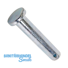 DIN1444 B12H11x60 Bolzen mit Kopf und Splintloch verzinkt DIN1444 B12H11x60 Bolzen mit Kopf und Splintloch verzinkt