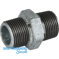 Reduziernippel N4 - 3/4 x 1/2 - verzinkt