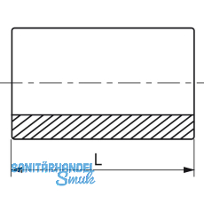 Schweißmuffe Figur 2701 3/8" verzinkt Schweißmuffe Figur 2701 3/8" verzinkt