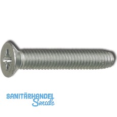 DIN7500ME (MZ) M 6x35 Pozidriv 3 verzinkt gewindefurchende Senkschraube