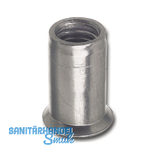 Blindnietmutter Senkkopf Rundschaft offen M12x26.0 Stahl verzinkt