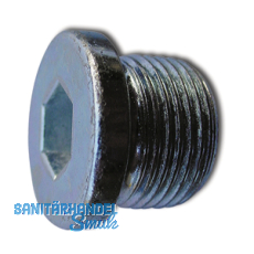 DIN908 5.8 G 1/4" blank Verschlussschraube zylindrisches Rohrgewinde