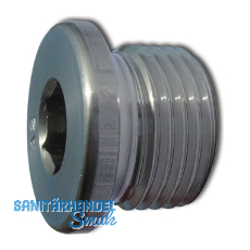 DIN908 G 2 " Edelstahl A2 Verschlussschraube zylindrisches Gasgewinde