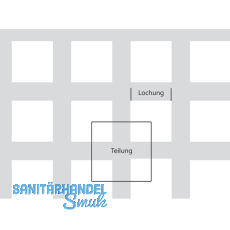 Aluminium-Lochblech Al99,5 (EN AW - 1050) H14 2000/1000/1 mm QG: 10-15 mm