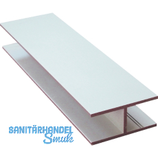 Aluminium H-Profil AlMgSi0,5 Eloxiert E6/EV1 42/20/2 mm