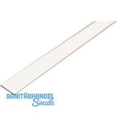 Aluminium Flachstange AlMgSi0,5 (6060) T66 (F22) RAL 9010 weiß 20/2 mm Aluminium Flachstange AlMgSi0,5 (6060) T66 (F22) RAL 9010 weiß 20/2 mm