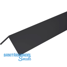 Aluminium Winkel AlMgSi0,5 Eloxiert E6/C35 gleichschenkelig 15/15/2 mm, schwarz