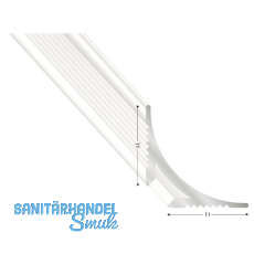 Aluminium Inneneck-Profil, L 3000 mm Aluminium Inneneck-Profil, L 3000 mm