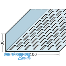Aluminium Lüftungswinkel 100 x 30 mm Aluminium Lüftungswinkel 100 x 30 mm