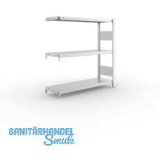 META Steck-Anbauregal 1025 x 1000 x 300 mm 3 Fachböden 150 kg META Steck-Anbauregal 1025 x 1000 x 300 mm 3 Fachböden 150 kg
