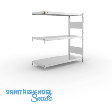 META Steck-Anbauregal 1025 x 1000 x 400 mm 3 Fachb�den 150 kg