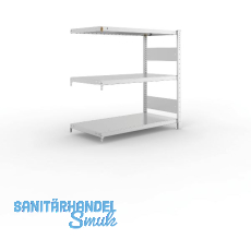 META Steck-Anbauregal 1025 x 1000 x 500 mm 3 Fachb�den 150 kg