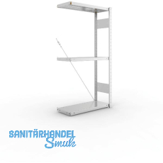 META Steck-Anbauregal 1500 x 750 x 300 mm 3 Fachböden 100 kg META Steck-Anbauregal 1500 x 750 x 300 mm 3 Fachböden 100 kg